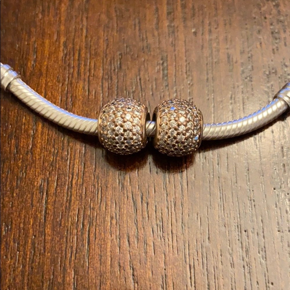 🔥Pandora Rose Gold Pave Charms